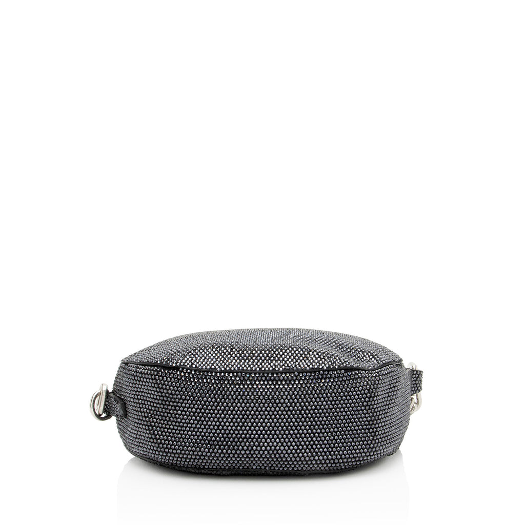 Burberry Suede Crystal Knight Mini Shoulder Bag