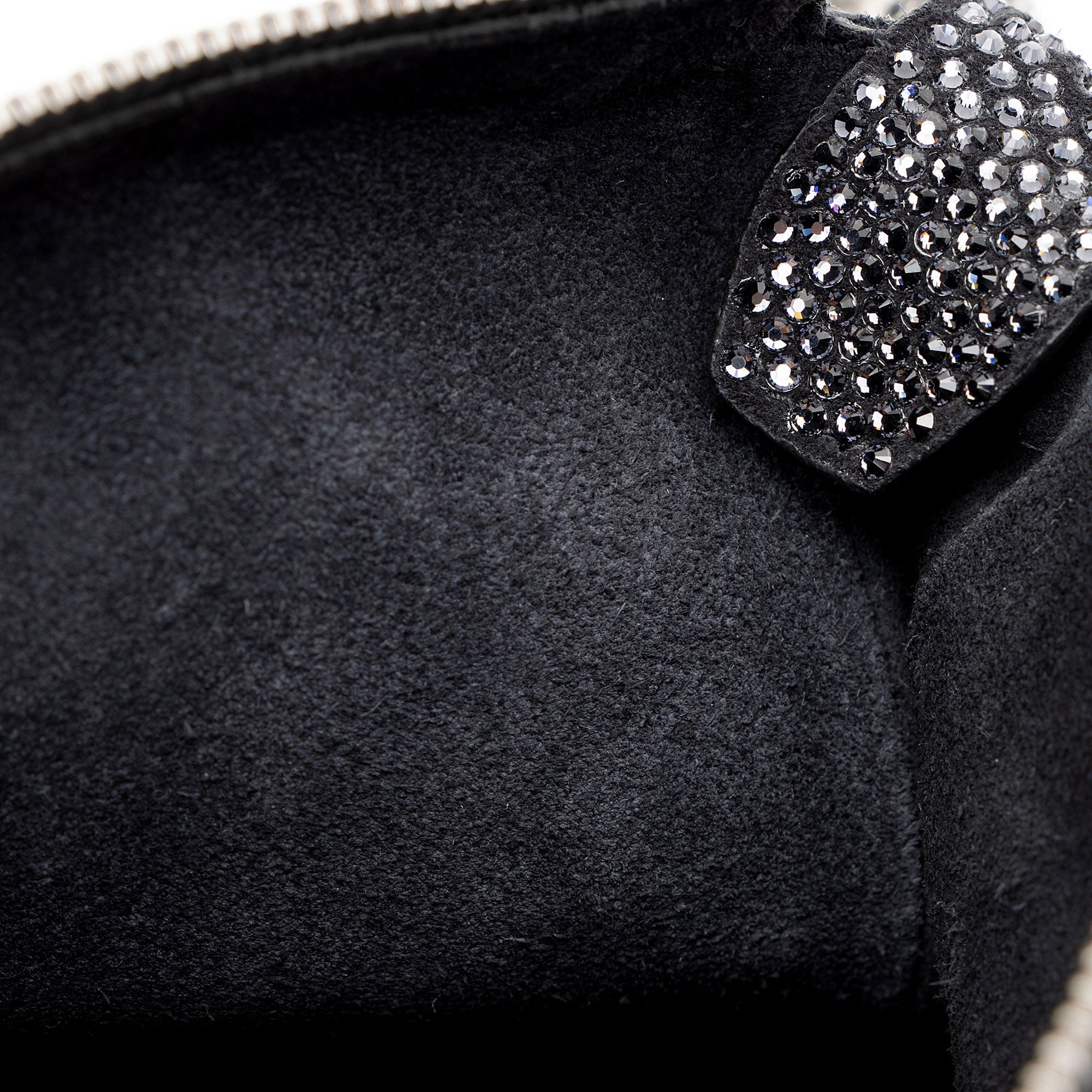 Burberry Suede Crystal Knight Mini Shoulder Bag