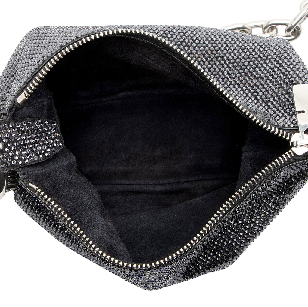 Burberry Suede Crystal Knight Mini Shoulder Bag