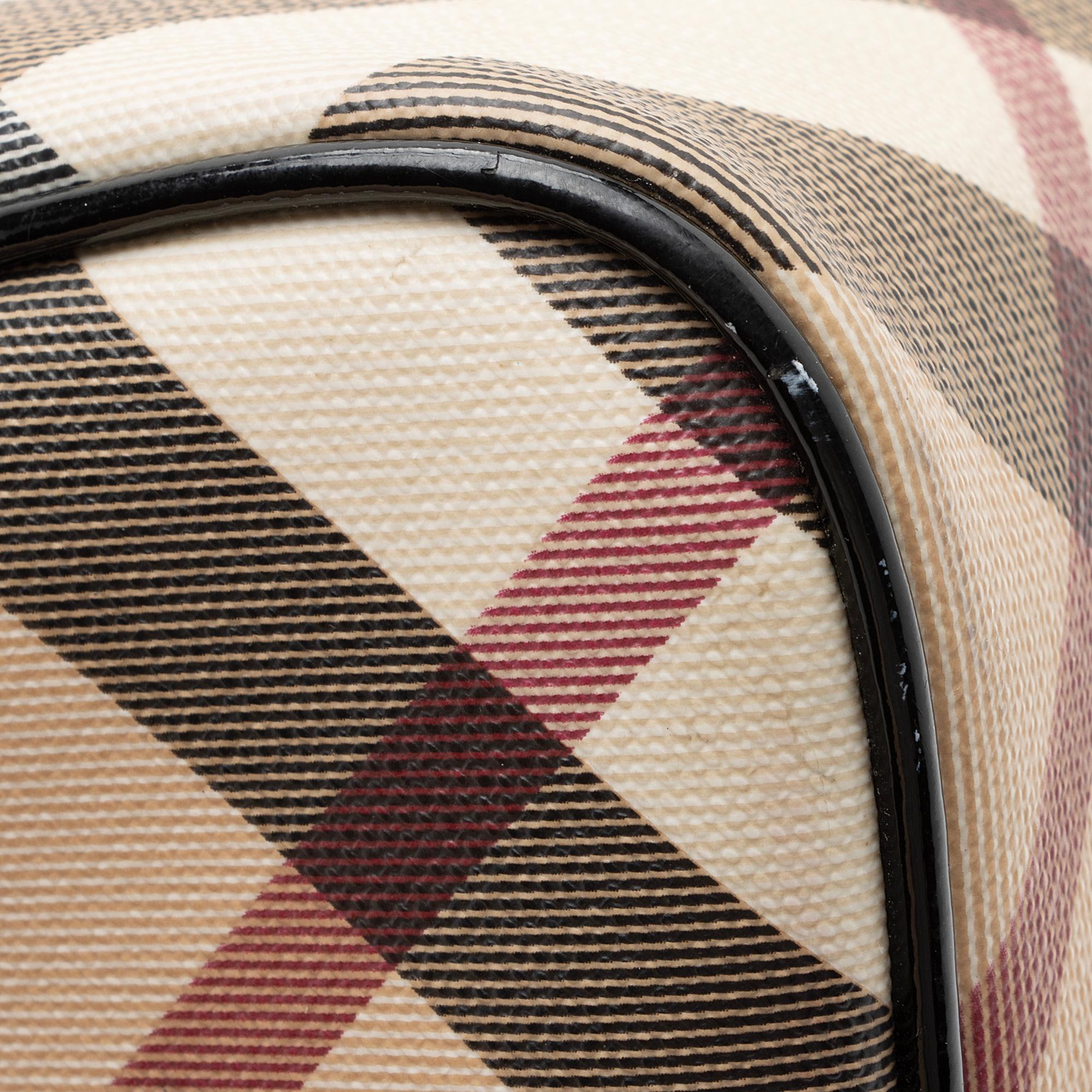 Burberry Super Nova Check Chester Boston Bag (SHF-1yslCD)