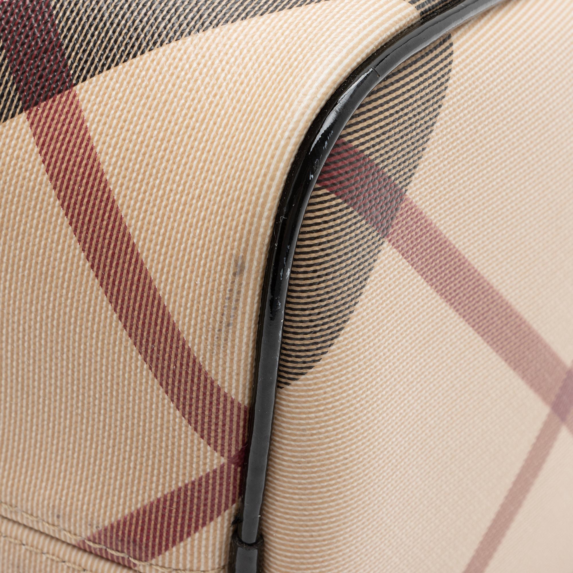 Burberry Super Nova Check Chester Boston Bag (SHF-1yslCD)