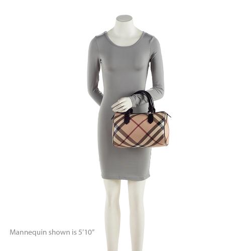 Burberry Super Nova Check Chester Boston Bag (SHF-1yslCD)