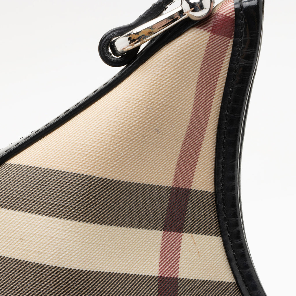 Burberry Super Nova Check Larkin Hobo (SHF-2u5sFX)