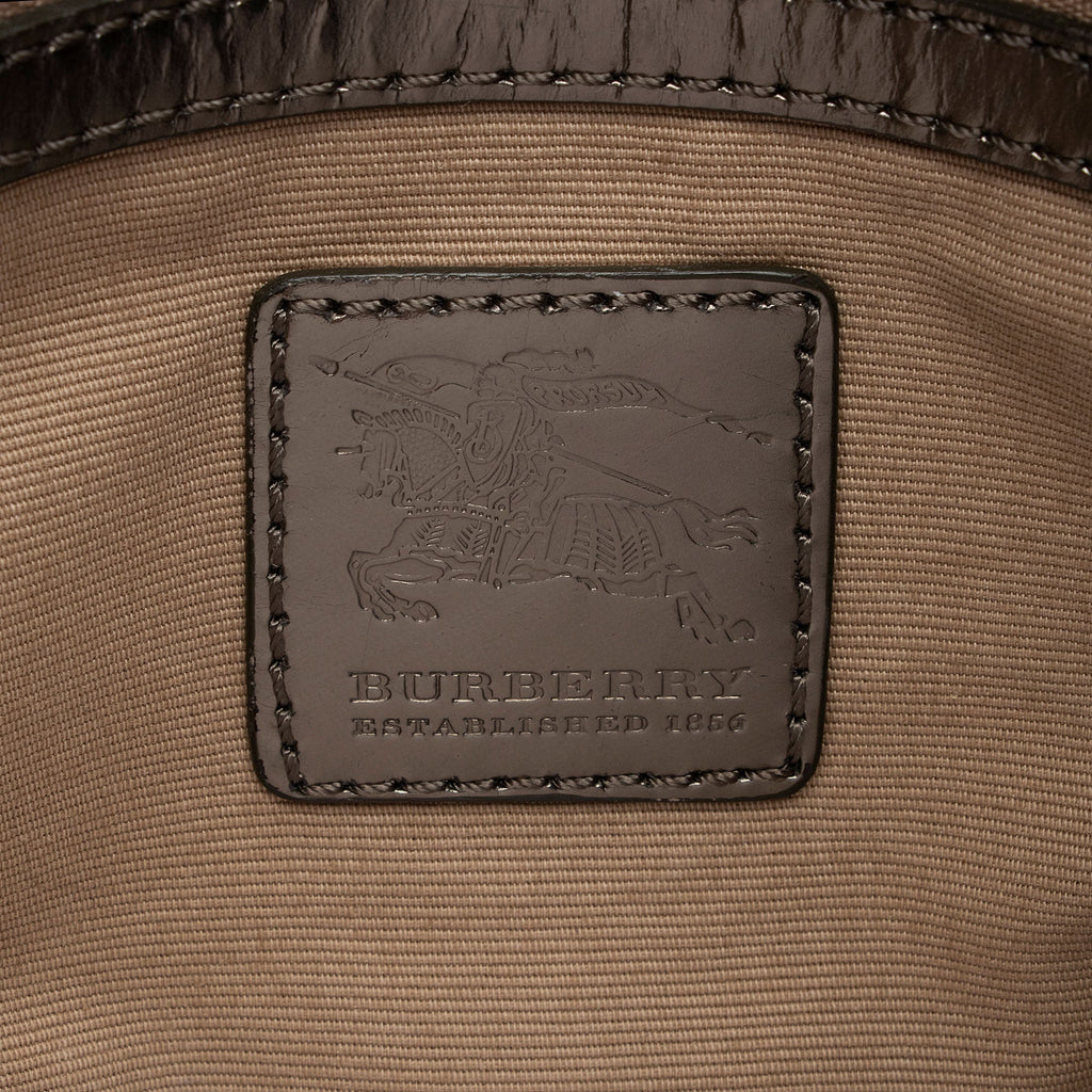 Burberry Super Nova Check Metallic Leather Crossbody Bag (SHF-lQZJ0s)