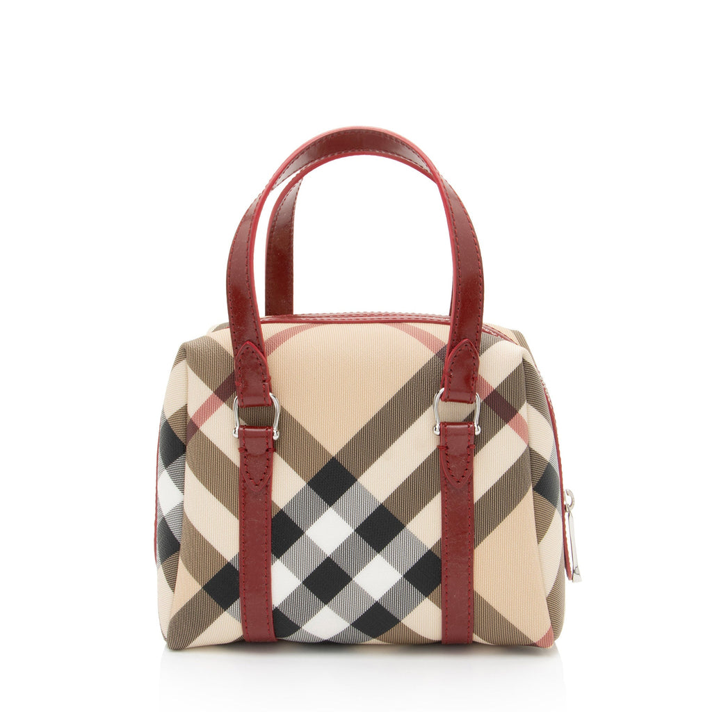 Burberry Super Nova Check Mini Boston Bag