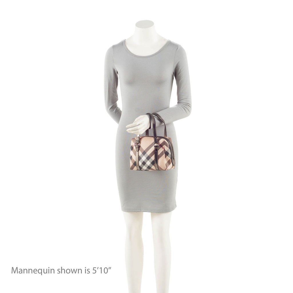 Burberry Super Nova Check Mini Boston Bag