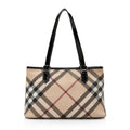 Burberry Super Nova Check Regent Tote (SHF-hyJb8u)