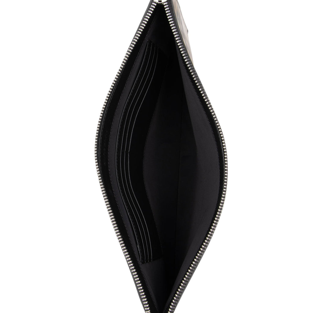 Burberry Calfskin B Hologram Flat Pouch (SHF-PFSFal)