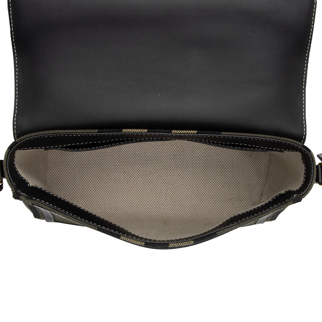Burberry Tartan Check Calfskin Note Bag (SHF-Ek9q6h)