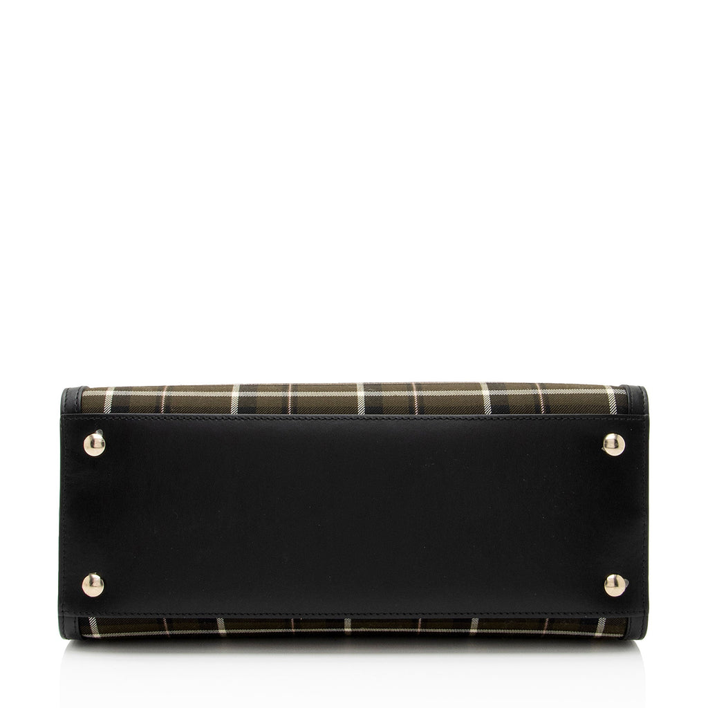 Burberry Tartan Check Title Small Tote (SHF-rYKq2Z)