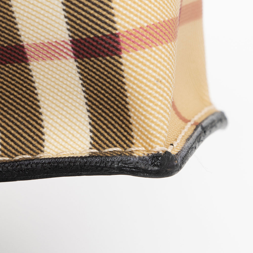 Burberry Vintage Canvas Nova Check Phone Pouch Crossbody (SHF-gakZW6)