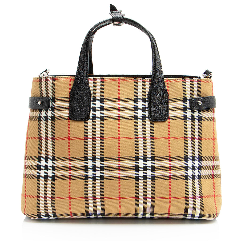 Burberry Vintage Check Banner Medium Tote