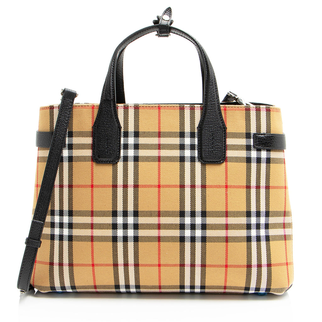 Burberry Vintage Check Banner Medium Tote