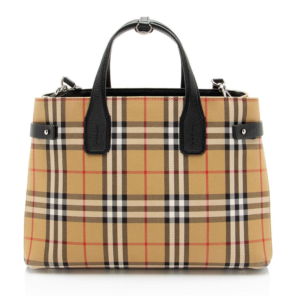Burberry Vintage Check Banner Medium Tote