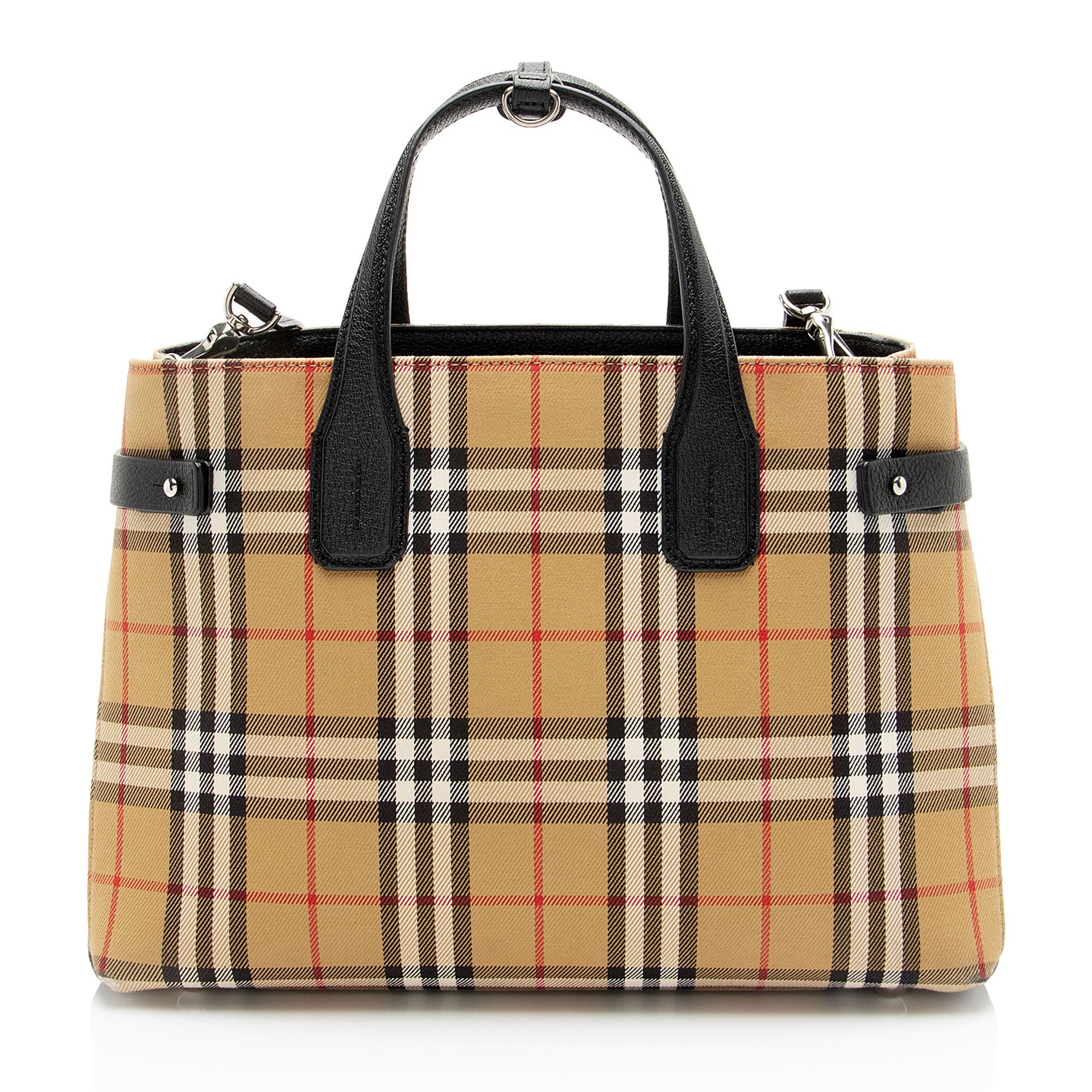 Burberry Vintage Check Banner Medium Tote