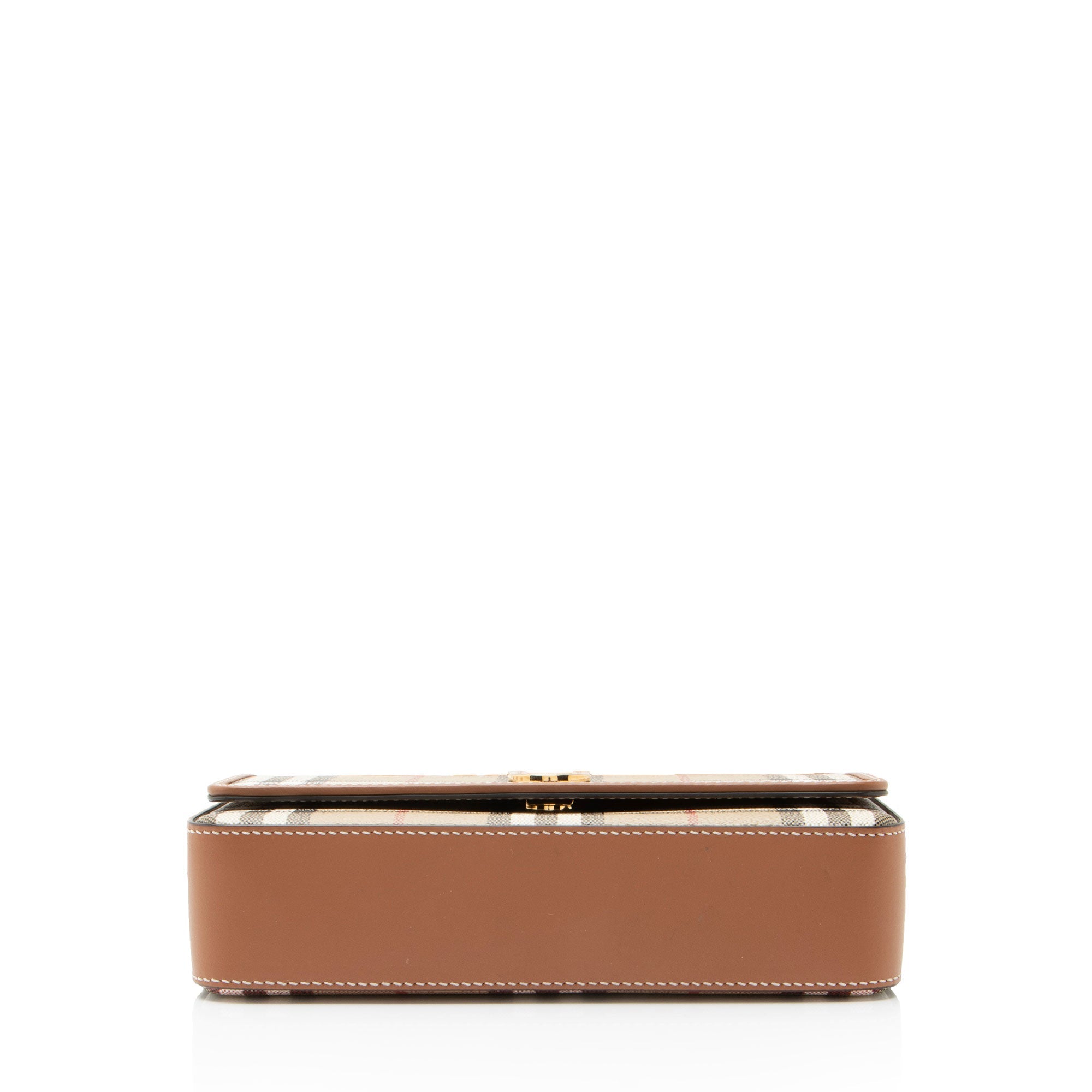 Burberry Vintage Check Leather Hampshire Crossbody