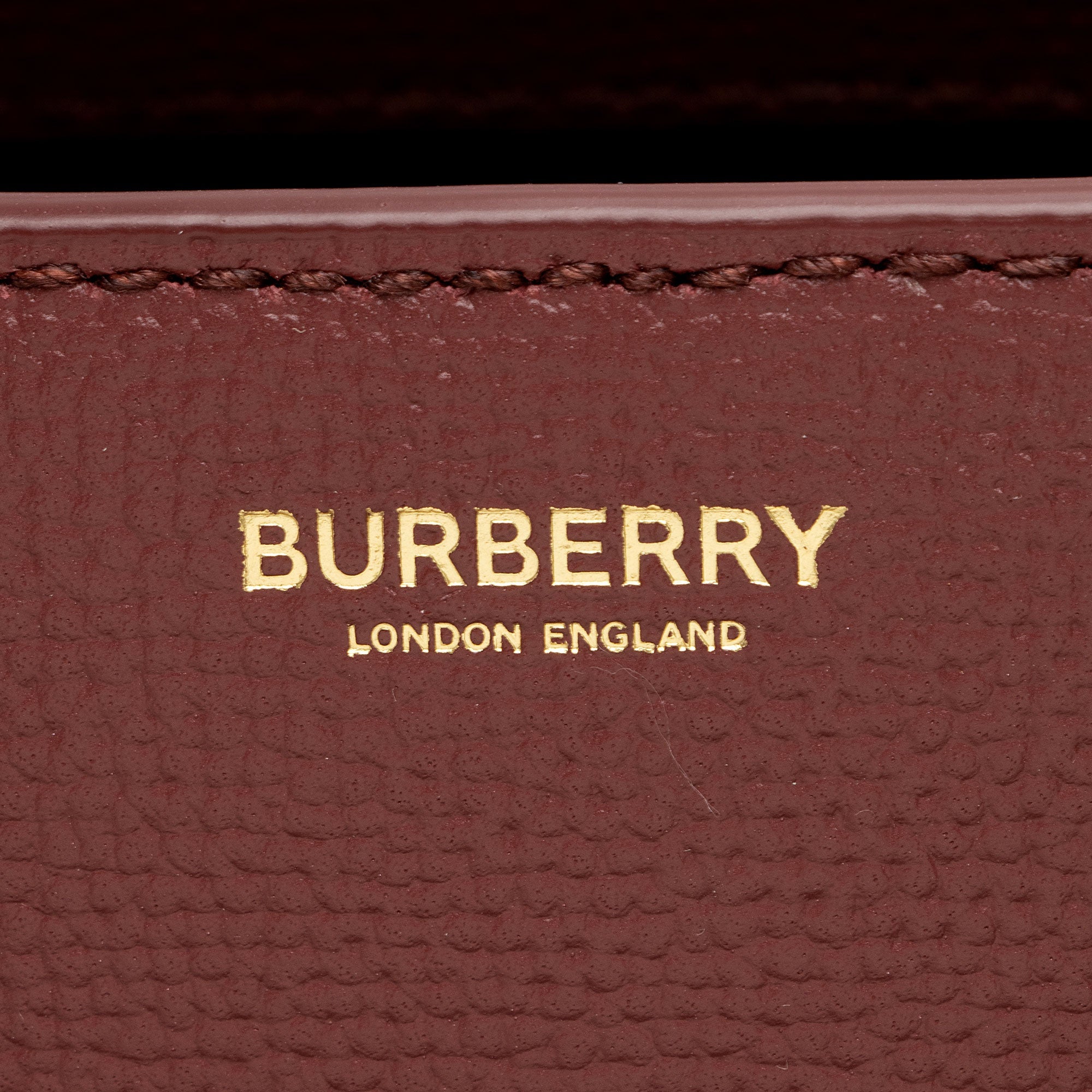 Burberry Vintage Check Leather Banner Medium Tote (SHF-nY7QqR)