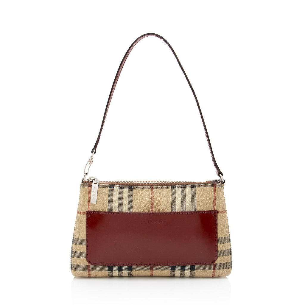 Burberry Vintage Haymarket Check Pochette (SHF-eiRBCJ)