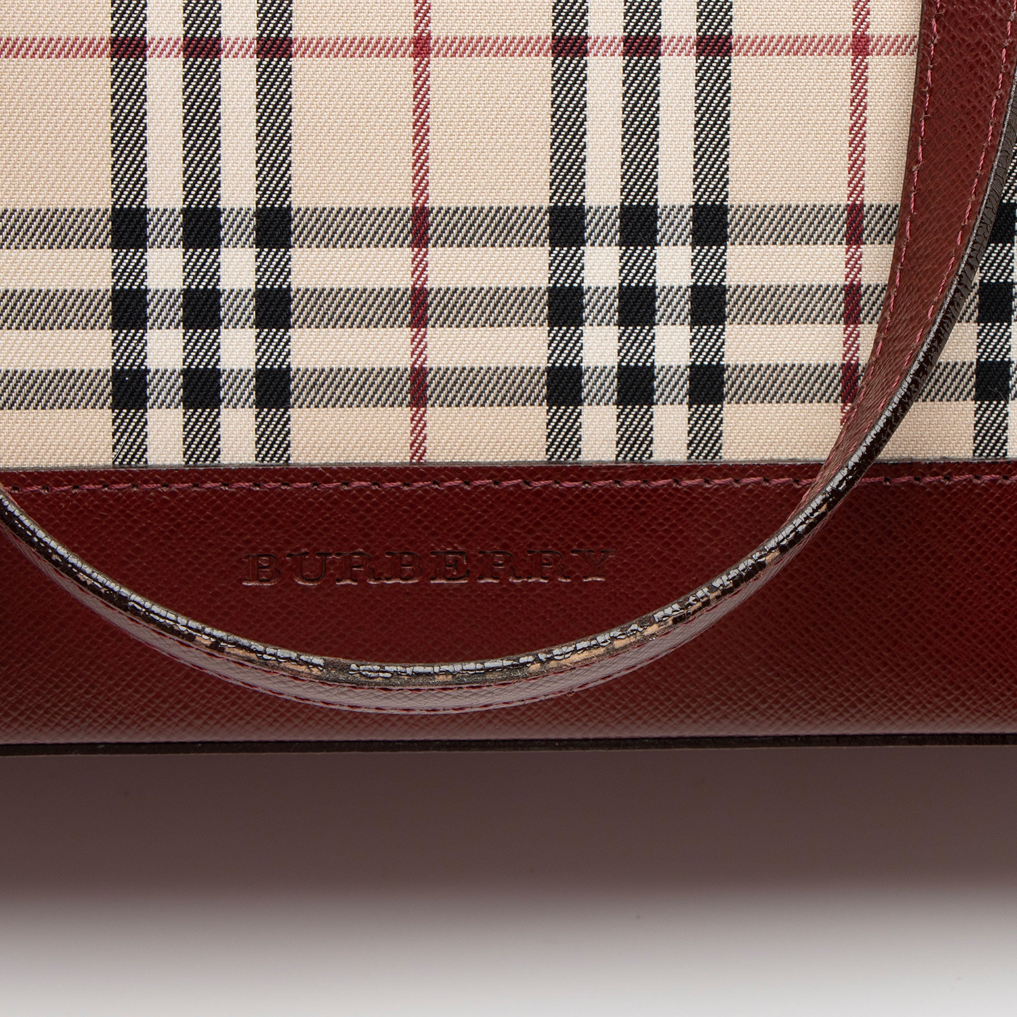 Burberry Vintage House Check E/W Tote