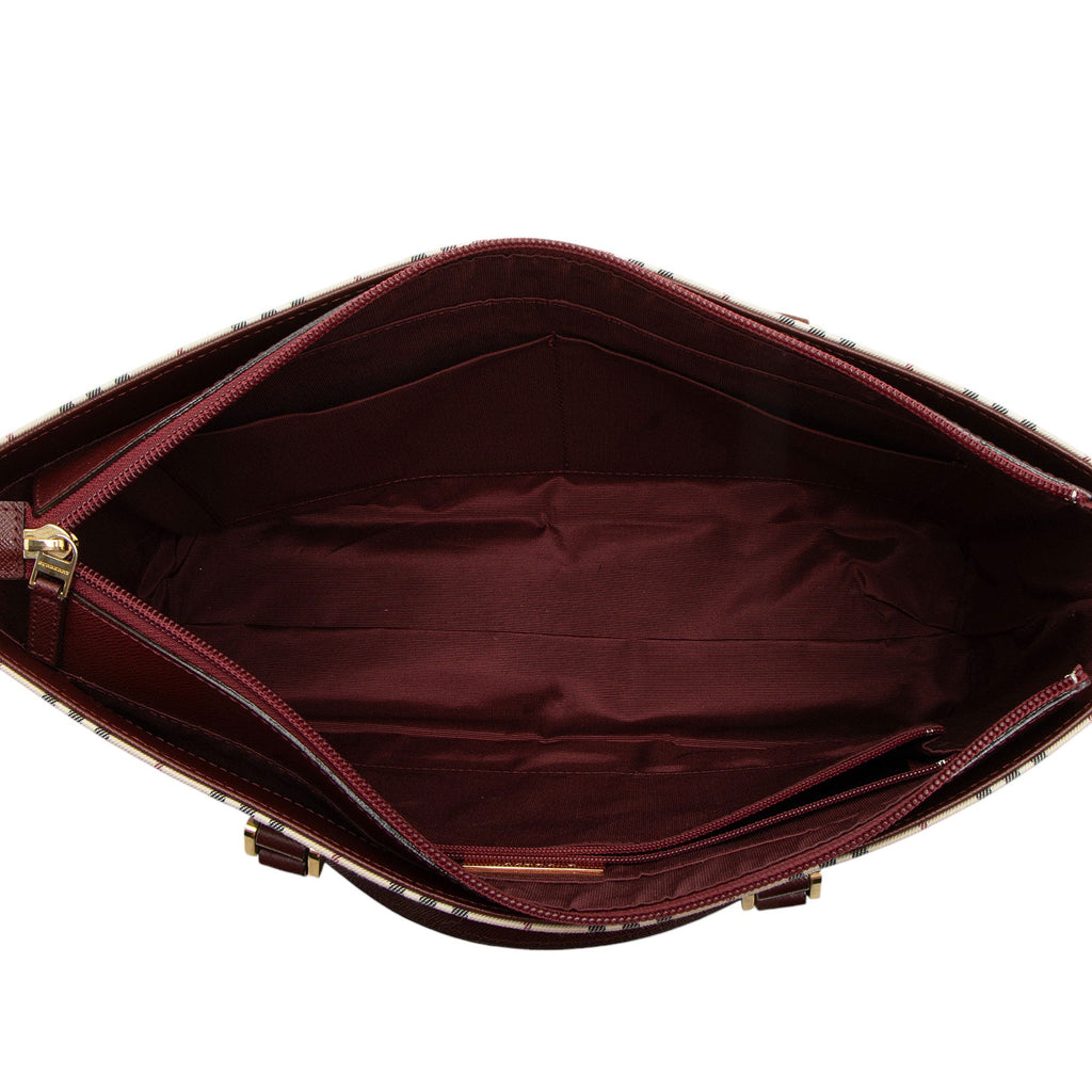 Burberry Vintage House Check E/W Tote