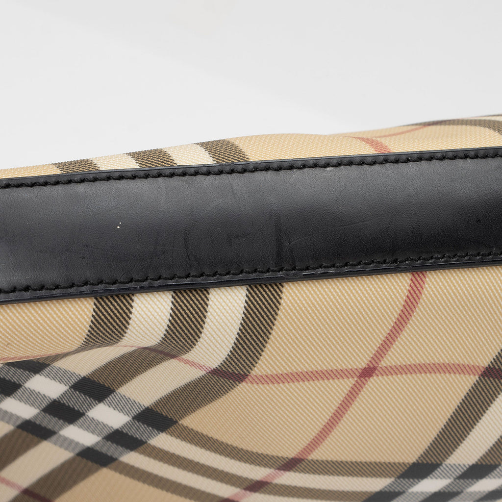 Burberry Vintage Nova Check Heath Shoulder Bag (SHF-cIAPyv)