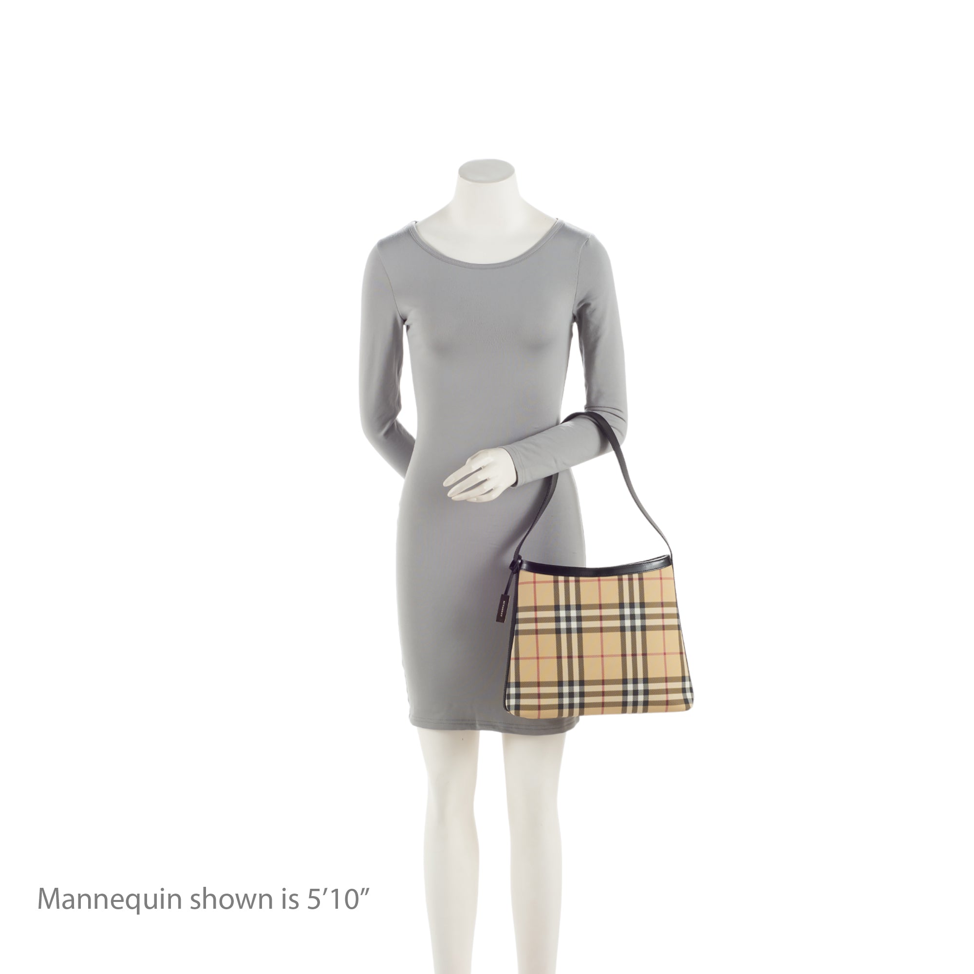 Burberry Vintage Nova Check Heath Shoulder Bag (SHF-cIAPyv)