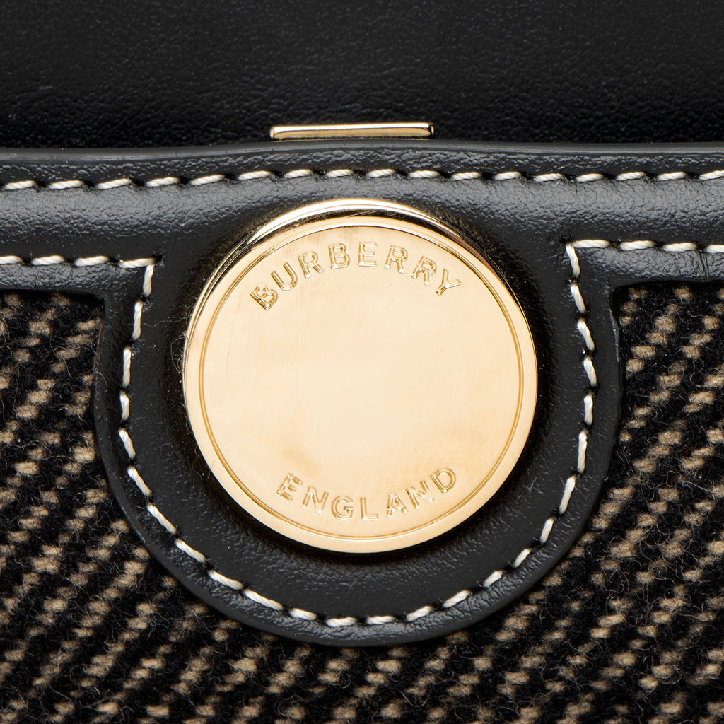 Burberry Wool Check Society XL Tote
