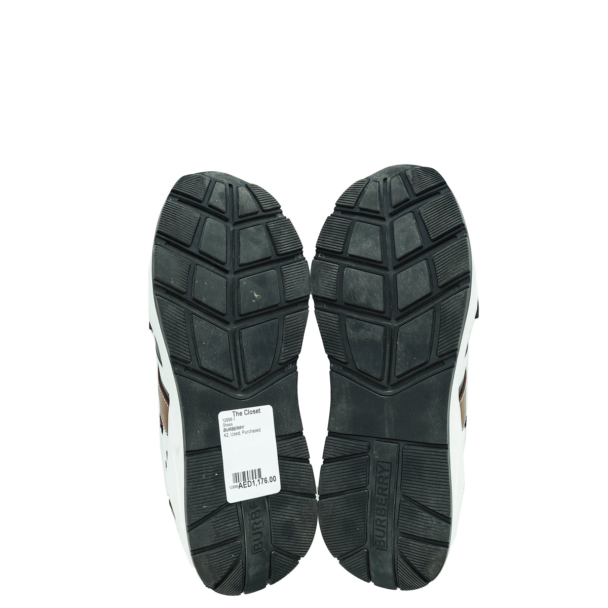 Burberry Multicolor Check Regis Sneakers 42