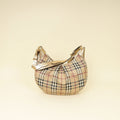 Burberry Bicolor Haymarket Hobo Bag