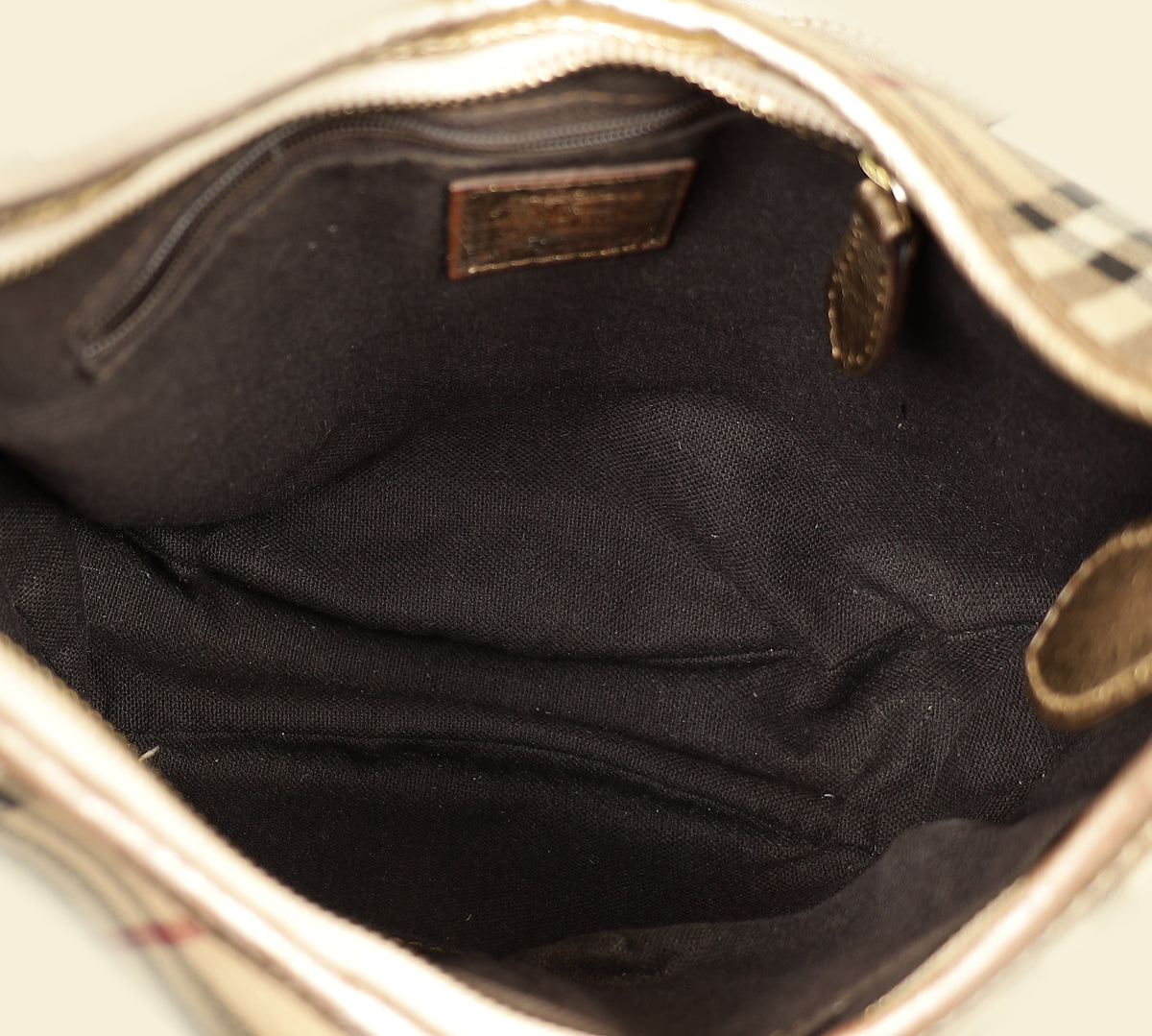 Burberry Bicolor Haymarket Hobo Bag
