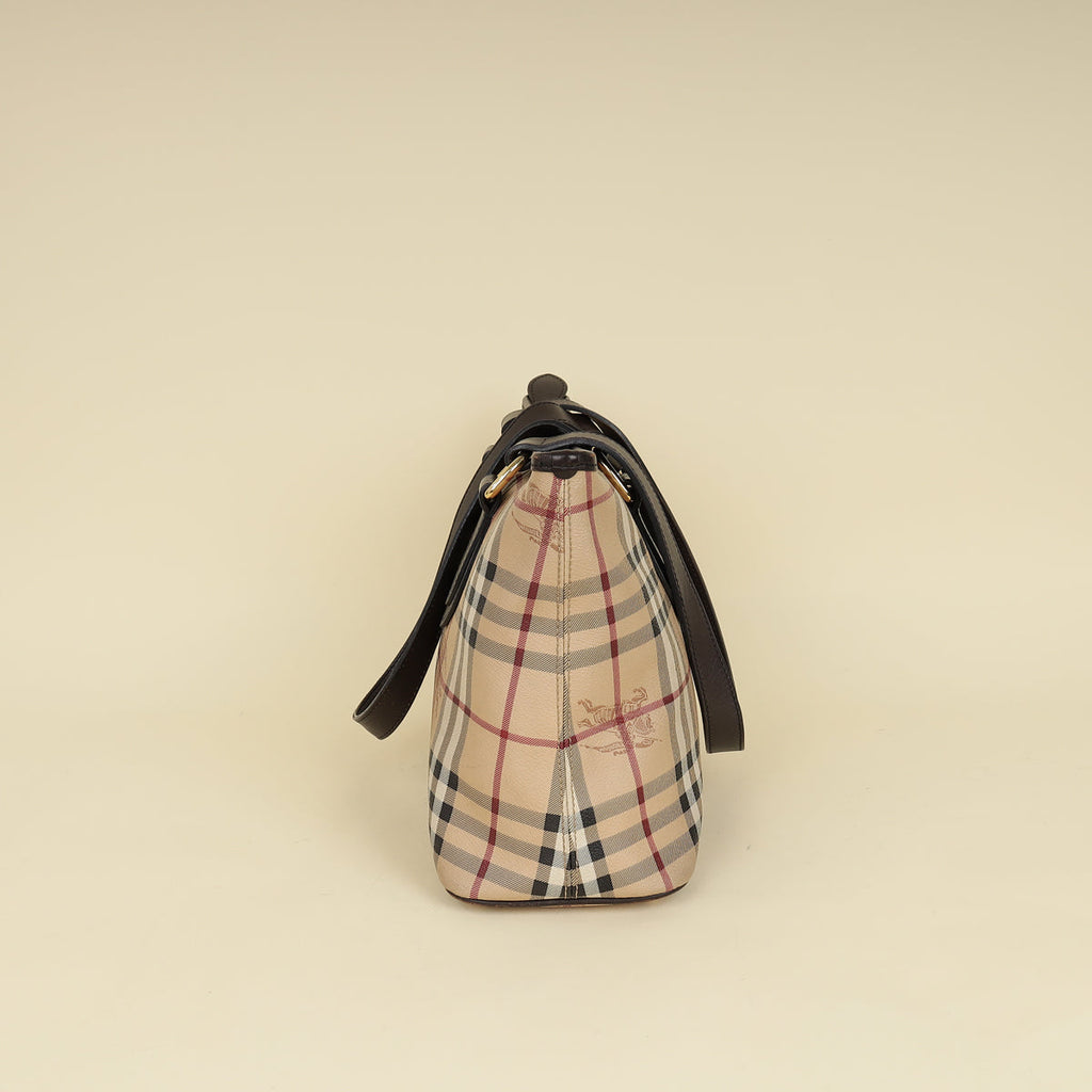 Burberry Haymarket Regent Tote Medium Bag