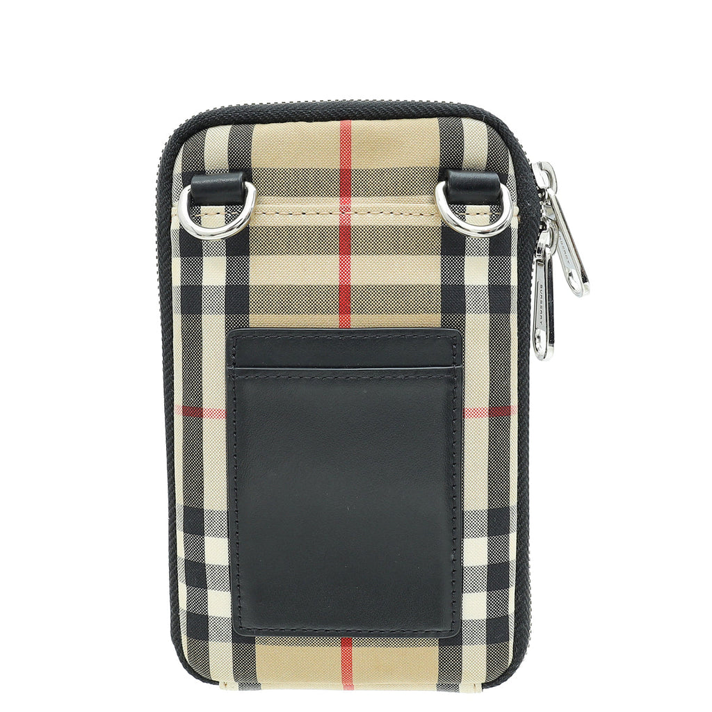 Burberry Beige Vintage Phone Case with Detachable Strap