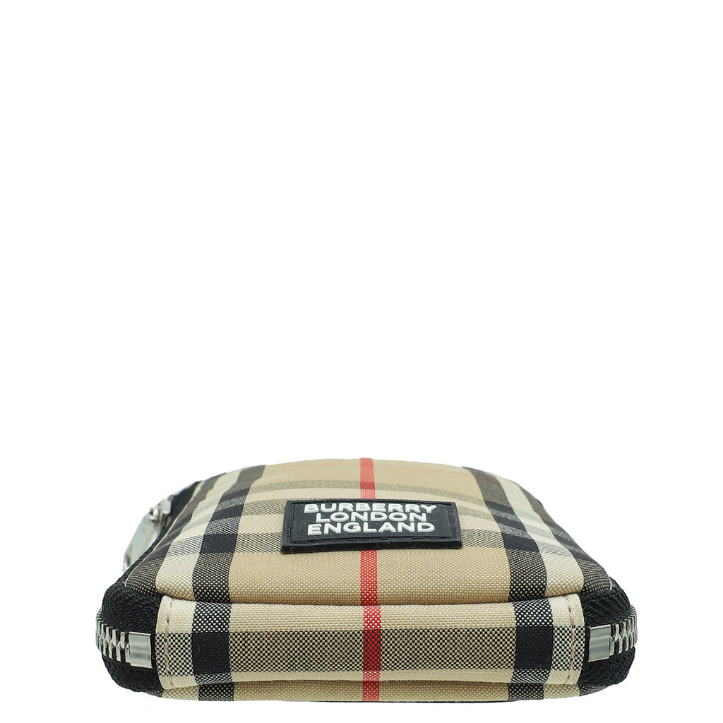 Burberry Beige Vintage Phone Case with Detachable Strap