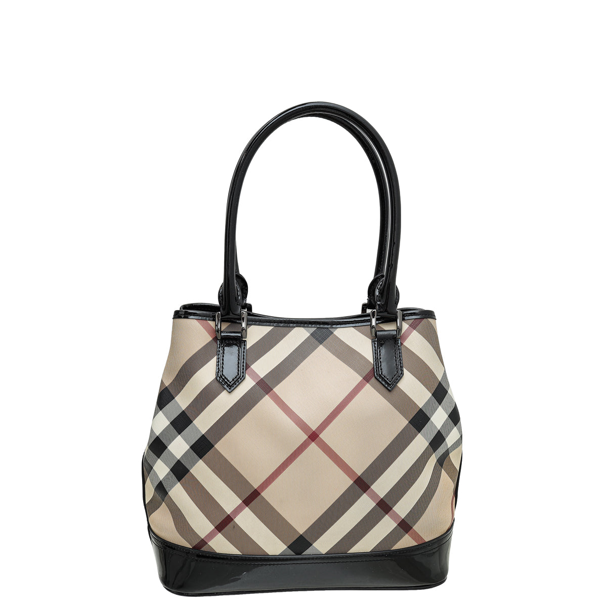 Burberry Black Nova Check Tote Bag