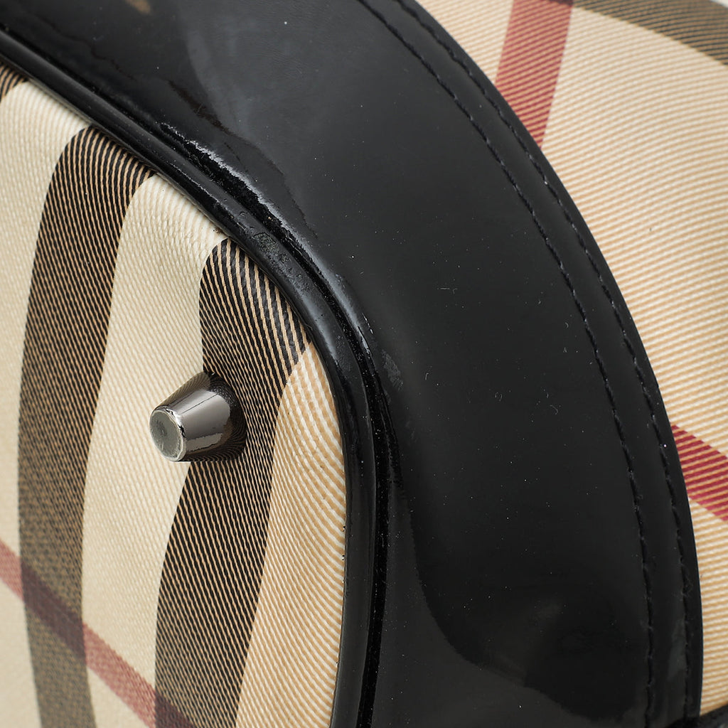 Burberry Black Nova Check Tote Bag