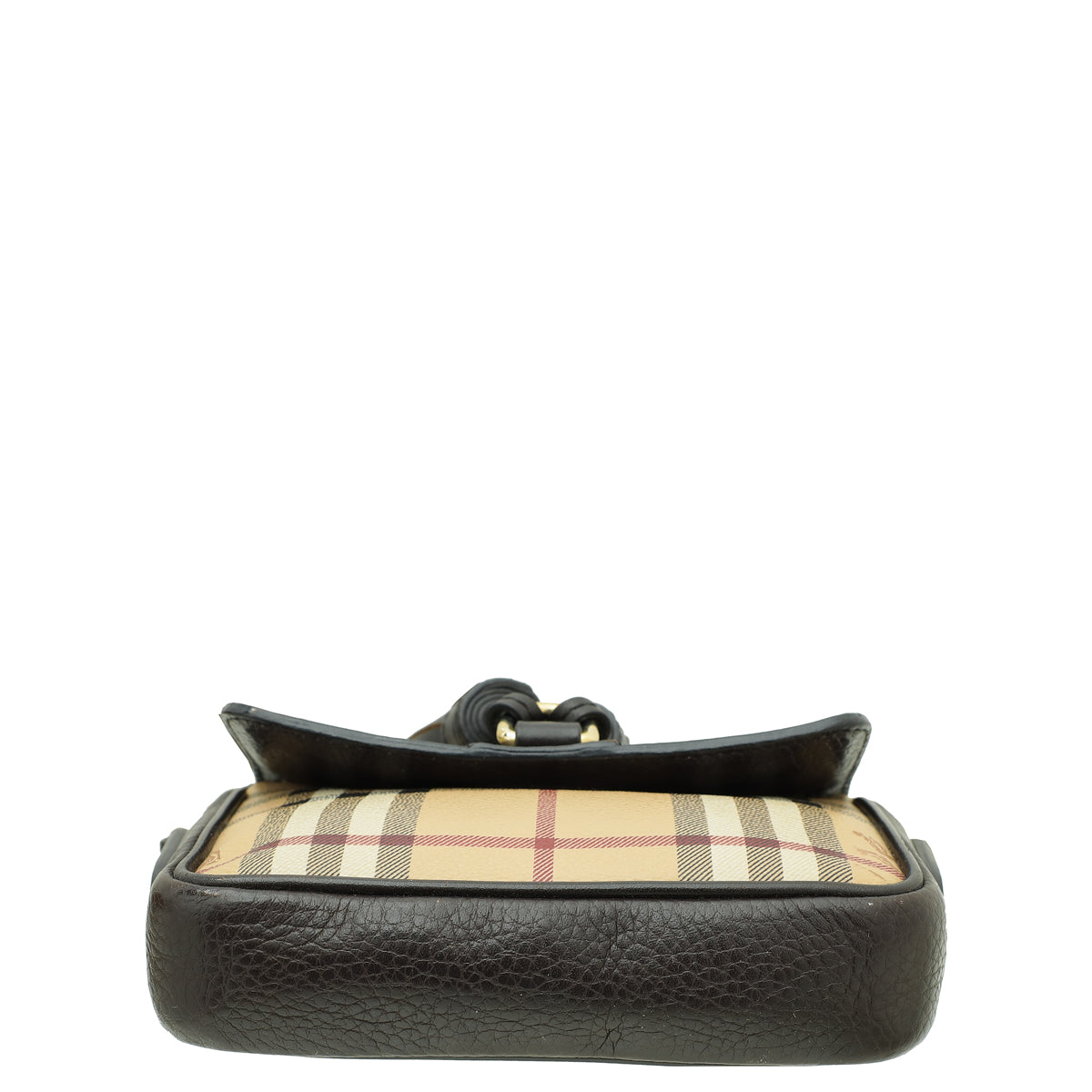 Burberry Bicolor Haymarket Check Tassel Mini Chain Crossbody Bag