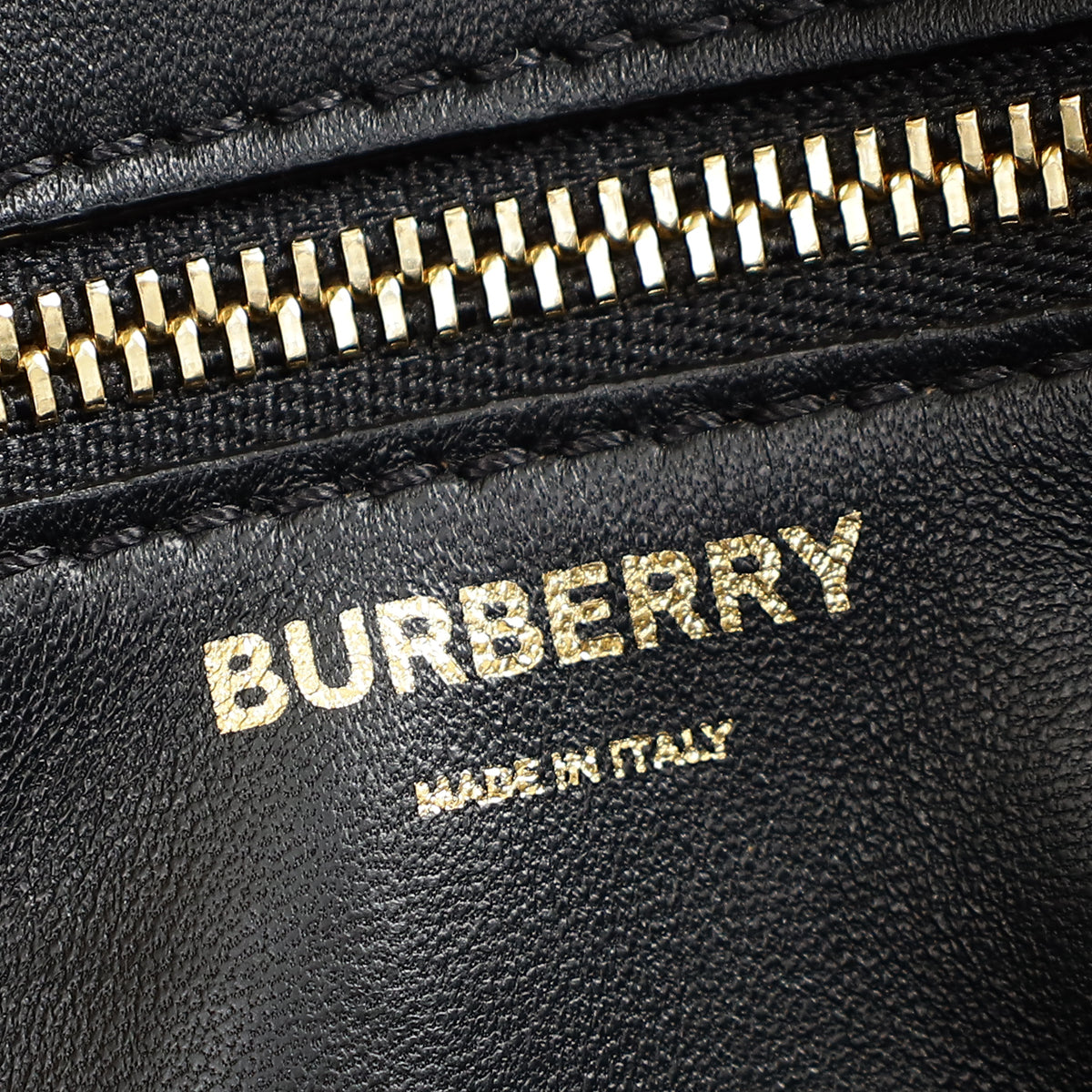 Burberry Black TB Logo Flap Small Bag