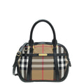 Burberry Housecheck Black Orchard Satchel Medium Bag