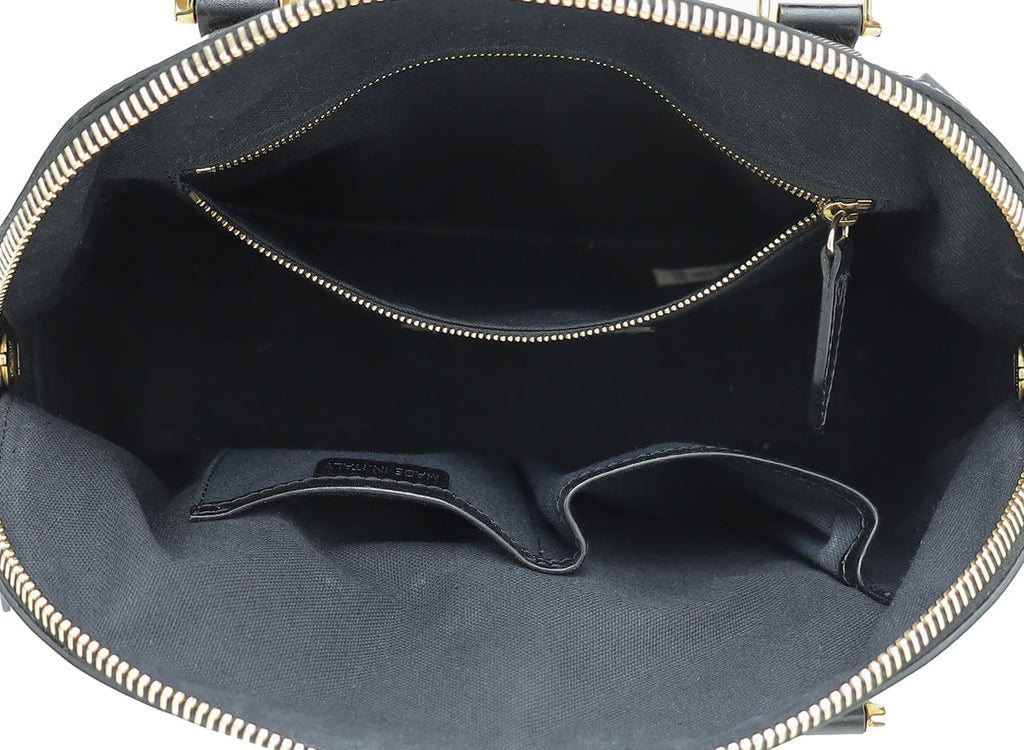 Burberry Housecheck Black Orchard Satchel Medium Bag