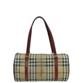 Burberry Bicolor Haymarket Bowling Bag