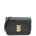 Burberry Black TB Logo Small Flap Bag