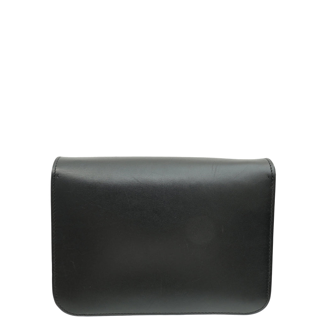 Burberry Black TB Logo Small Flap Bag