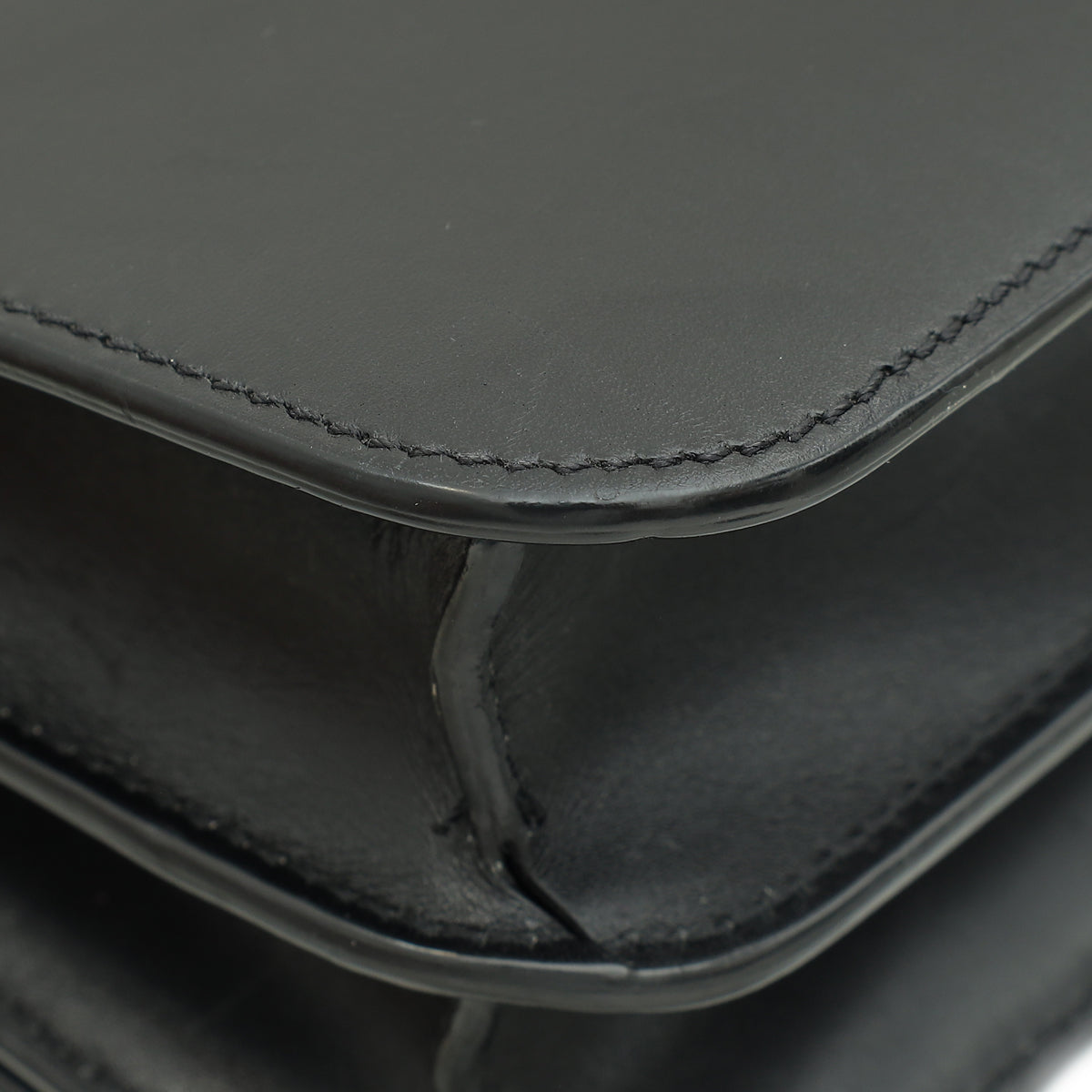 Burberry Black TB Logo Small Flap Bag