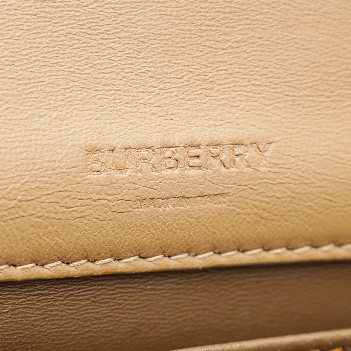 Burberry Nude Quilted Lola Flap Small Bag