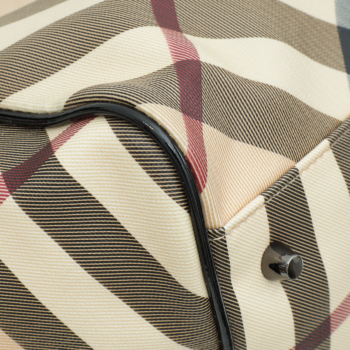 Burberry Bicolor Nova Check Canterbury Tote Bag