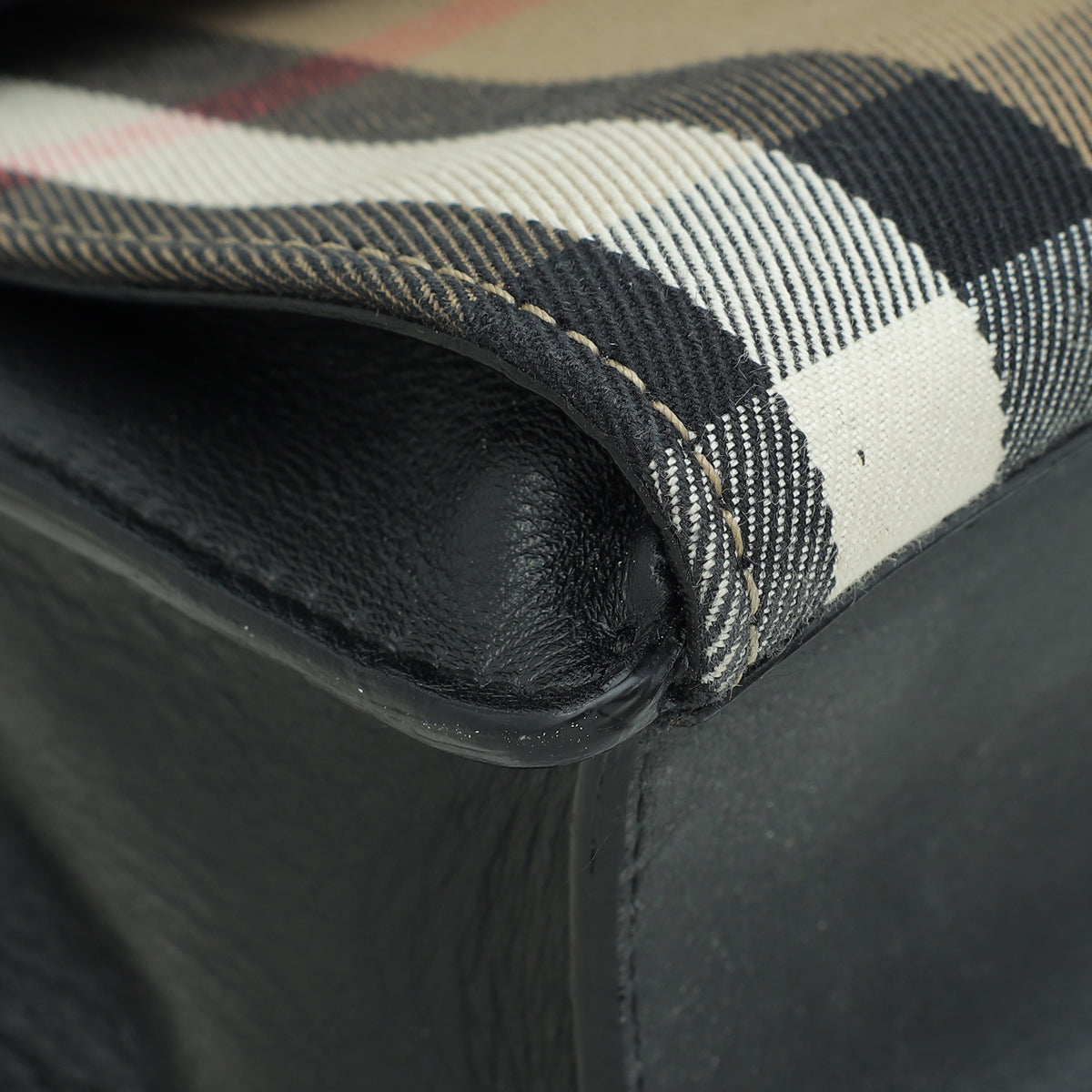 Burberry House Check Black Small Macken Crossbody Bag