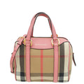 Burberry Bicolor House Check Small Convertible Alchester Bag