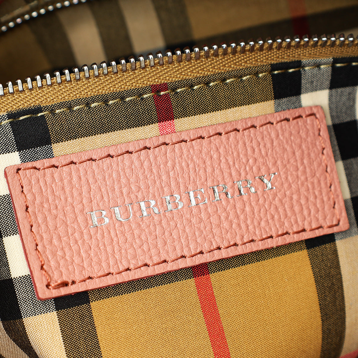 Burberry Dusty Rose Banner Small Tote Bag
