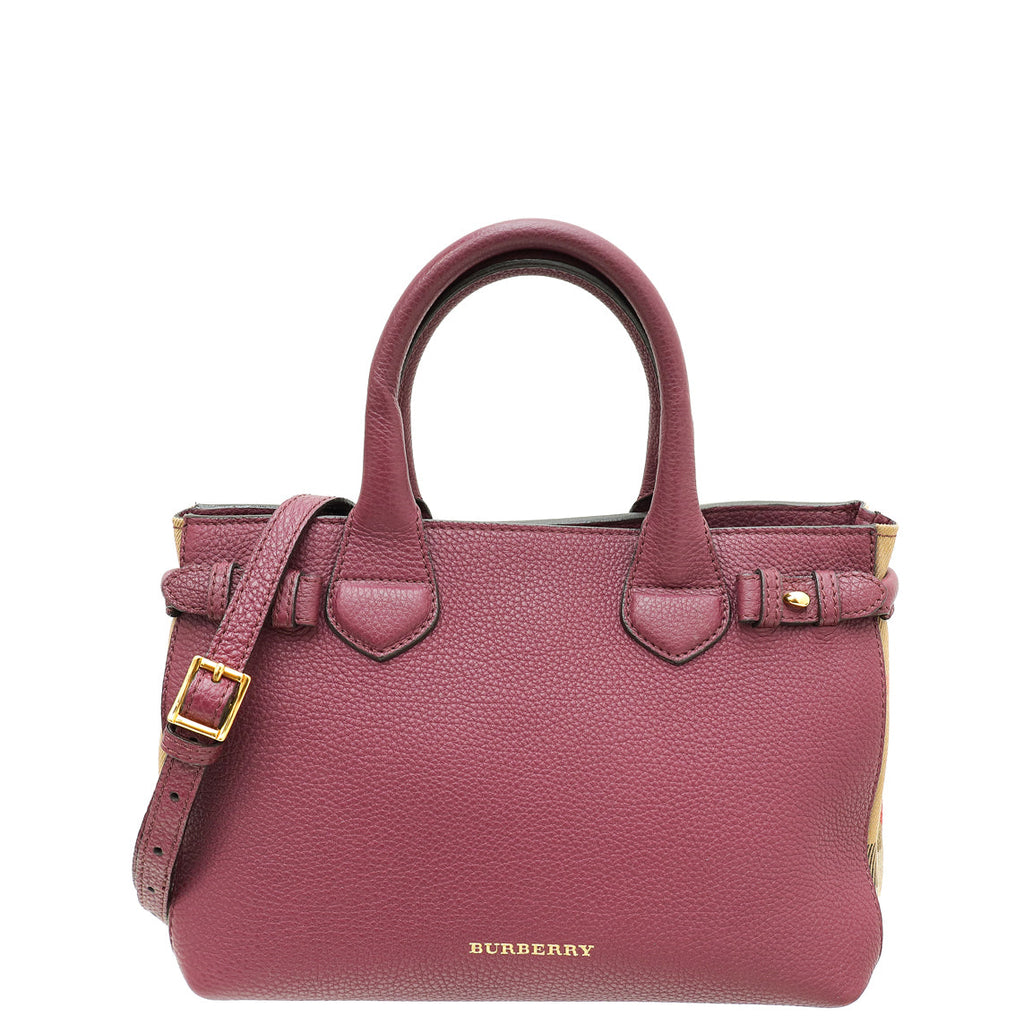 Burberry Violet Small Banner Small Tote Bag
