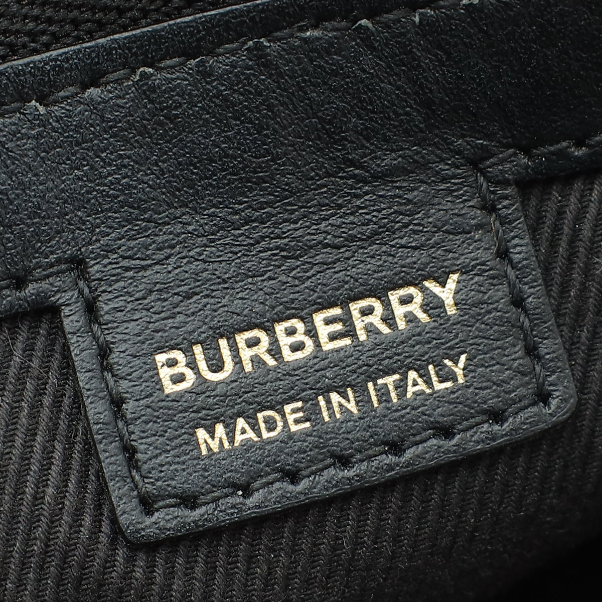 Burberry Black Olympia Checked Pouch Bag